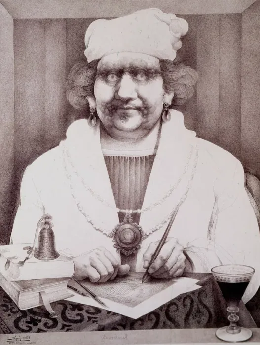 Framed Print : Van Rijn Harmenszoon called Rembrandt (1606-1669), Dutch Painting. er and engraver, engraving, 1972