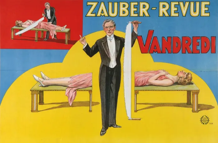 Framed Print : Vandredi Magic Revue (Poster), 1923. Artist: Anonymous Framed Print : Vandredi Magic Revue (Poster), 1923. Artist: Anonymous