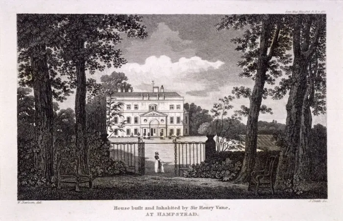 Framed Print : Vane House, Hampstead, London, 1813. Artist: J Smith Framed Print : Vane House, Hampstead, London, 1813. Artist: J Smith