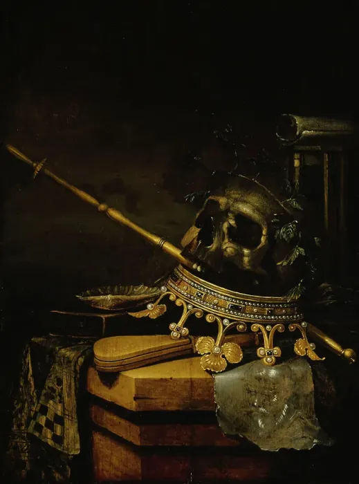 Framed Print : Vanitas, 1661. Creator: Edwaert Collier Framed Print : Vanitas, 1661. Creator: Edwaert Collier