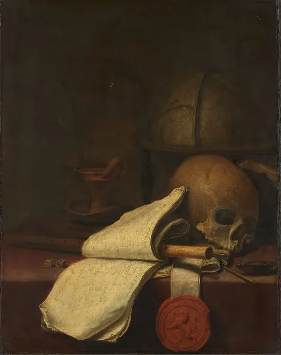 Framed Print : Vanitas Still Life, 1646. Creator: Pieter Symonsz Potter Framed Print : Vanitas Still Life, 1646. Creator: Pieter Symonsz Potter