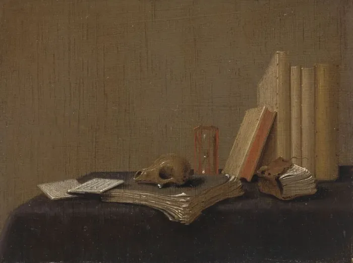 Framed Print : Vanitas Still Life, 1658-1697. Creator: Gerrit van Vucht Framed Print : Vanitas Still Life, 1658-1697. Creator: Gerrit van Vucht