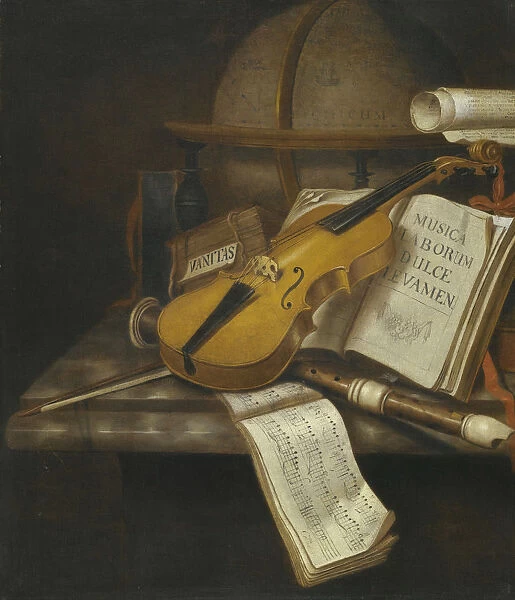 Vanitas Still Life. Artist: Collier, Edwaert (1642-1708)