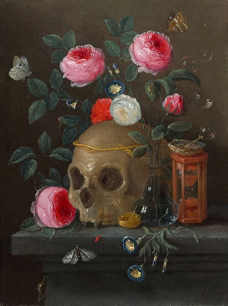Vanitas Still Life, c. 1665  /  1670. Creator: Jan van Kessel