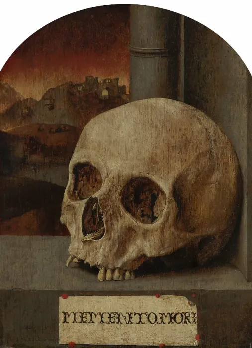 Framed Print : Vanitas Still Life, c17th century. Creator: Anon Framed Print : Vanitas Still Life, c17th century. Creator: Anon