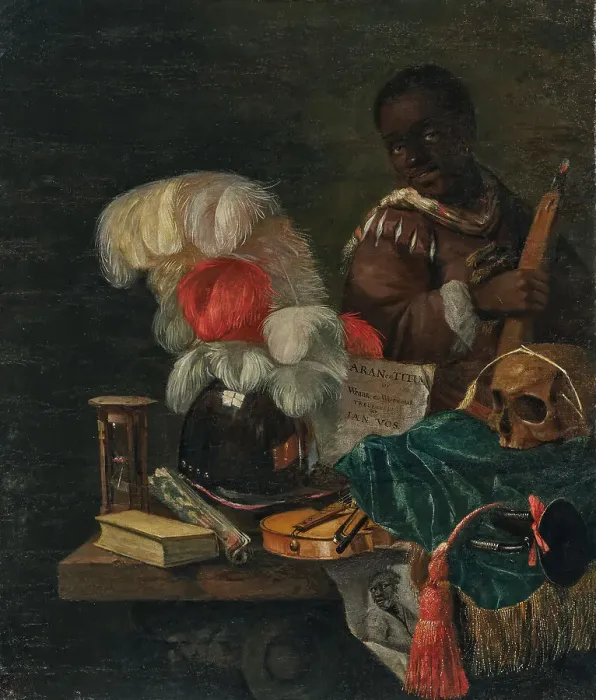 Framed Print : Vanitas still life. Creator: Streeck, Juriaen, van (1632-1687) Framed Print : Vanitas still life. Creator: Streeck, Juriaen, van (1632-1687)