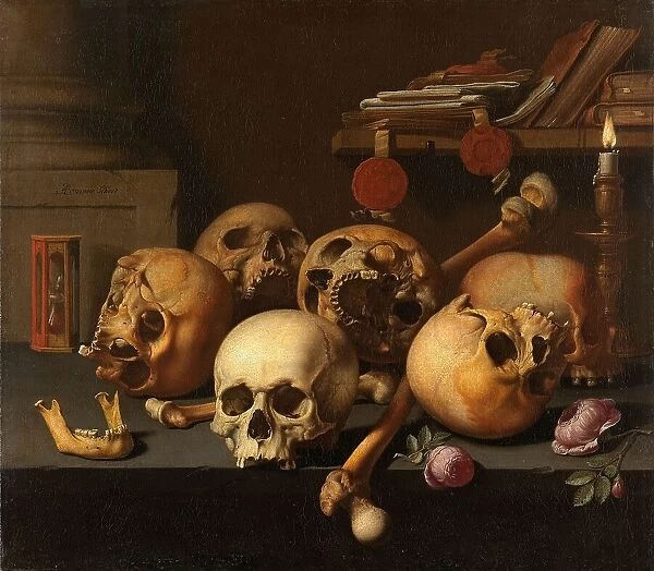 Vanits still life, 1640-1672. Creator: Aelbert Jansz van der Schoor
