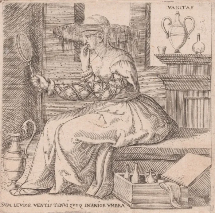 Framed Print : Vanity, 1545-50. Creator: Enea Vico Framed Print : Vanity, 1545-50. Creator: Enea Vico