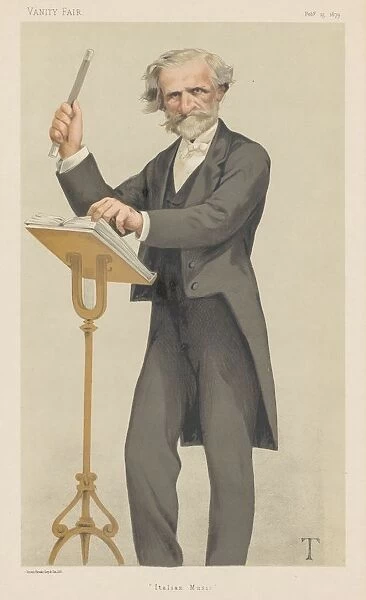 Vanity Fair: Italian Music, 1879. Creator: Theobald Chartran (French