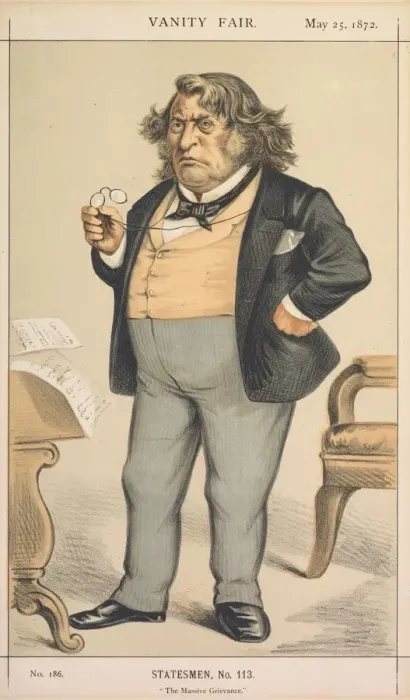 Framed Print : Vanity Fair: Statesman, No. 113 The Massive Grievance, 1872. Creator: Thomas Nast Framed Print : Vanity Fair: Statesman, No. 113 The Massive Grievance, 1872. Creator: Thomas Nast