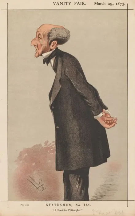 Framed Print : Vanity Fair: Statesman, No. 141 A Feminine Philosopher, 1873. Creator Framed Print : Vanity Fair: Statesman, No. 141 A Feminine Philosopher, 1873. Creator