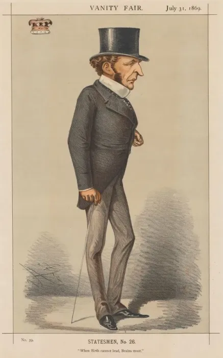 Framed Print : Vanity Fair: Statesman No. 26 When Birth cannot lead, Brains must. 1869 Framed Print : Vanity Fair: Statesman No. 26 When Birth cannot lead, Brains must. 1869