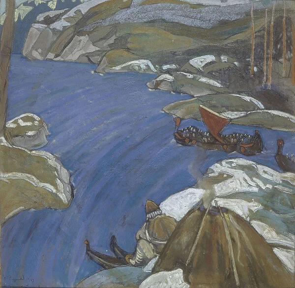 The Varangian Way, 1904. Artist: Roerich, Nicholas (1874-1947)