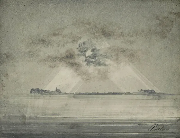 Framed Print : Vardohus Fortress, c1870. Creator: Peder Balke Framed Print : Vardohus Fortress, c1870. Creator: Peder Balke
