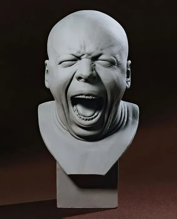 Framed Print : Variant of “The Yawner”, before 1923. Creator: Franz Xaver Messerschmidt Framed Print : Variant of “The Yawner”, before 1923. Creator: Franz Xaver Messerschmidt