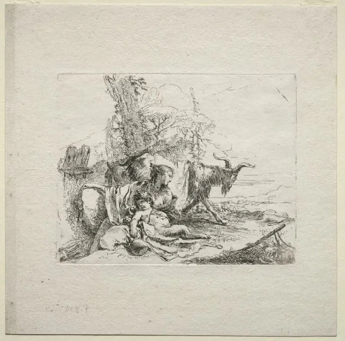 Framed Print : Various Caprices: The Woman with Tambourine, 1785. Creator: Giovanni Battista Tiepolo (Italian Framed Print : Various Caprices: The Woman with Tambourine, 1785. Creator: Giovanni Battista Tiepolo (Italian