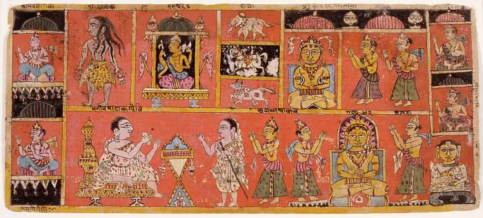 Framed Print : Various Heavens, Folio from a Samgrahanisutra (Book of Compilation), between 1575 and 1600. Creator: Unknown Framed Print : Various Heavens, Folio from a Samgrahanisutra (Book of Compilation), between 1575 and 1600. Creator: Unknown