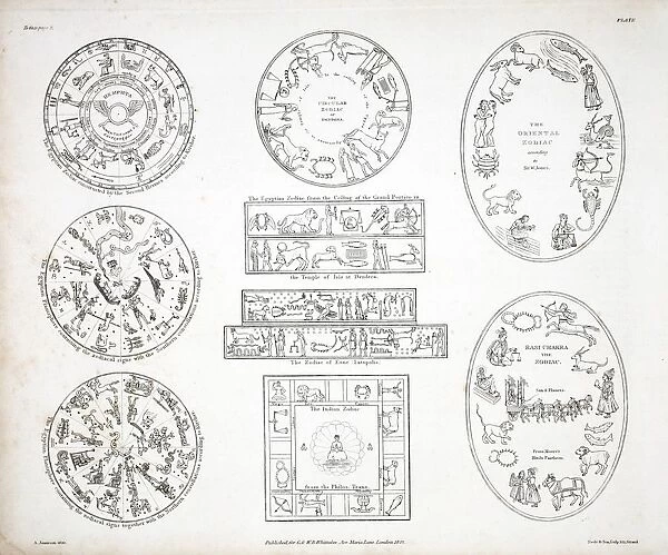 Various representations of the Zodiac, 1822