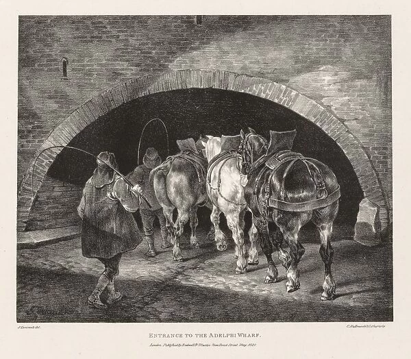 Various Subjects Drawn from Life and on Stone: Entrance to Adelphi Wharf, 1821. Creator