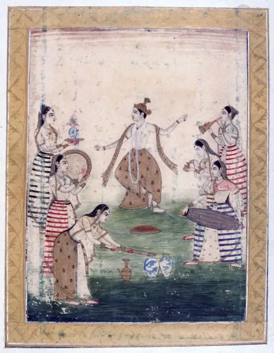 Framed Print : Vasanta Ragini, Ragamala Album, School of Rajasthan, 19th century Framed Print : Vasanta Ragini, Ragamala Album, School of Rajasthan, 19th century