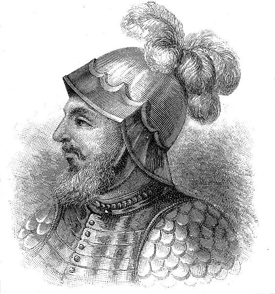 Vasco Nunez de Balboa (1475-1529), Spanish explorer, late 19th century