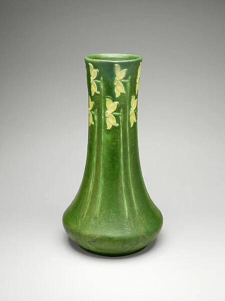 Vase, 1903  /  9. Creators: Grueby Faience Company, George Prentiss Kendrick, Eva Russell