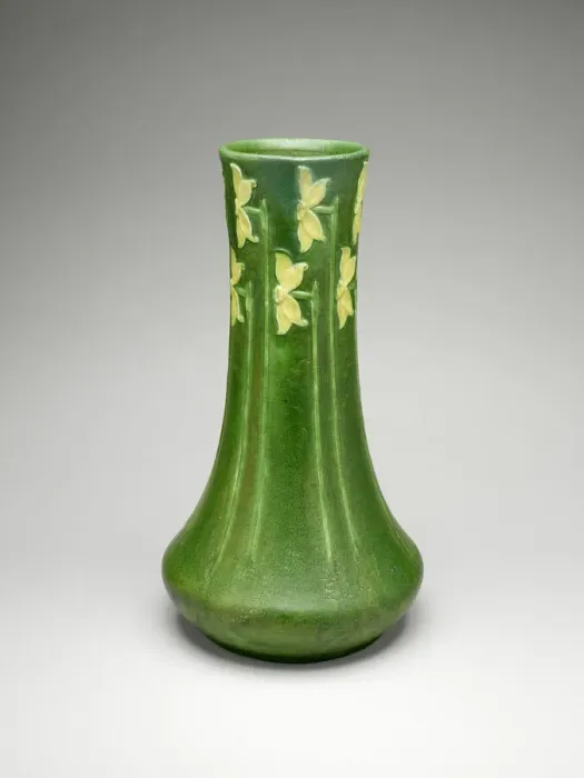 Framed Print : Vase, 1903 / 9. Creators: Grueby Faience Company, George Prentiss Kendrick, Eva Russell Framed Print : Vase, 1903 / 9. Creators: Grueby Faience Company, George Prentiss Kendrick, Eva Russell