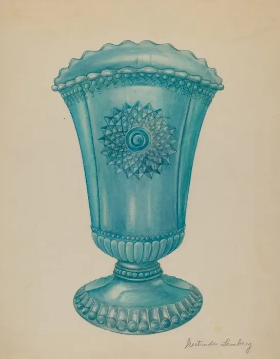Framed Print : Vase, 1935 / 1942. Creator: Gertrude Lemberg Framed Print : Vase, 1935 / 1942. Creator: Gertrude Lemberg