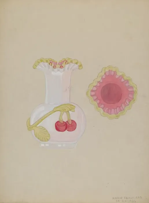 Framed Print : Vase, 1936. Creator: Marie Famularo Framed Print : Vase, 1936. Creator: Marie Famularo