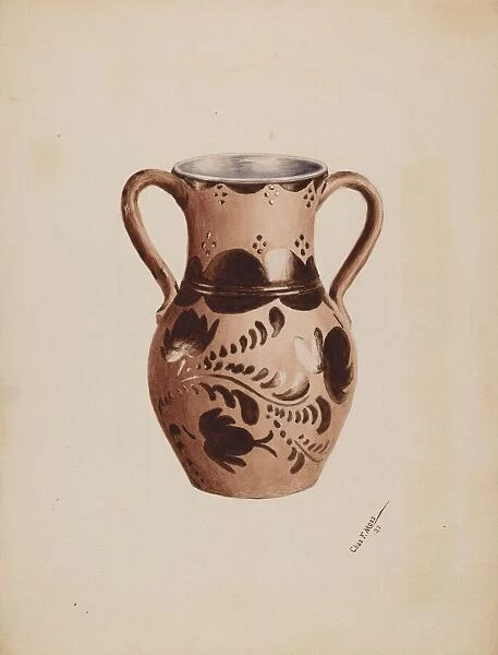 Vase, 1937. Creator: Charles Moss