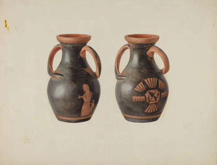 Framed Print : Vase, 1939. Creator: Alfred H. Smith Framed Print : Vase, 1939. Creator: Alfred H. Smith
