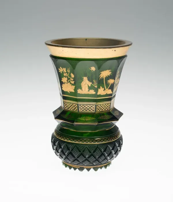 Framed Print : Vase, Bohemia, c. 1830 / 50. Creator: Bohemia Glass Framed Print : Vase, Bohemia, c. 1830 / 50. Creator: Bohemia Glass