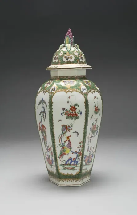 Framed Print : Vase, Bristol, c. 1760 / 65. Creator: Bristol Porcelain Factories Framed Print : Vase, Bristol, c. 1760 / 65. Creator: Bristol Porcelain Factories