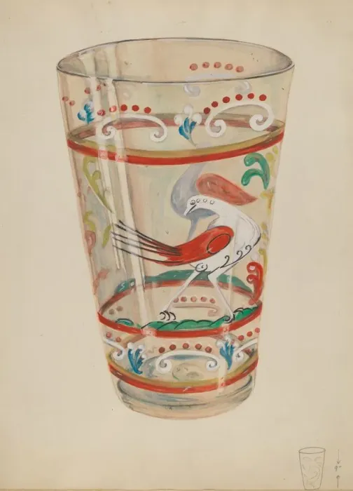 Framed Print : Vase, c. 1936. Creator: Ella Josephine Sterling Framed Print : Vase, c. 1936. Creator: Ella Josephine Sterling