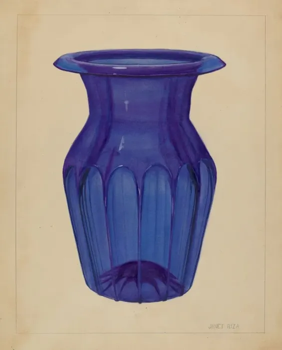Framed Print : Vase, c. 1936. Creator: Janet Riza Framed Print : Vase, c. 1936. Creator: Janet Riza