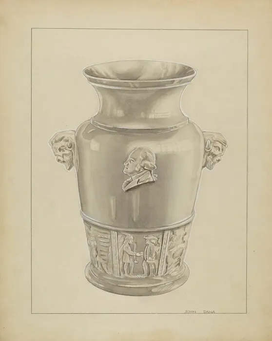 Framed Print : Vase, c. 1936. Creator: John Dana Framed Print : Vase, c. 1936. Creator: John Dana