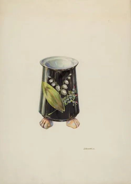 Framed Print : Vase, c. 1937. Creator: Gerald Transpota Framed Print : Vase, c. 1937. Creator: Gerald Transpota