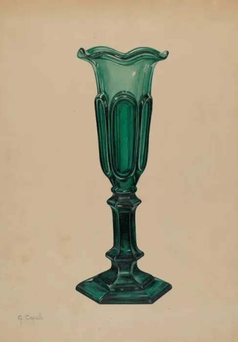 Framed Print : Vase, c. 1937. Creator: Giacinto Capelli Framed Print : Vase, c. 1937. Creator: Giacinto Capelli