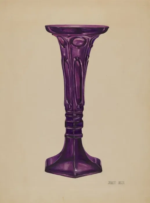 Framed Print : Vase, c. 1937. Creator: Janet Riza Framed Print : Vase, c. 1937. Creator: Janet Riza