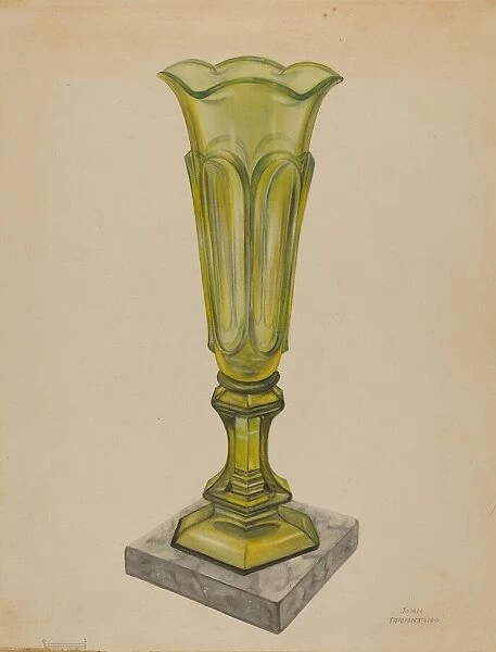 Vase, c. 1937. Creator: John Tarantino