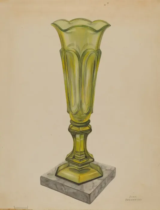 Framed Print : Vase, c. 1937. Creator: John Tarantino Framed Print : Vase, c. 1937. Creator: John Tarantino