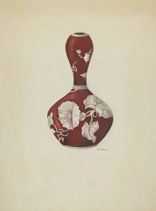 Framed Print : Vase, c. 1937. Creator: Madeline Arnold Framed Print : Vase, c. 1937. Creator: Madeline Arnold