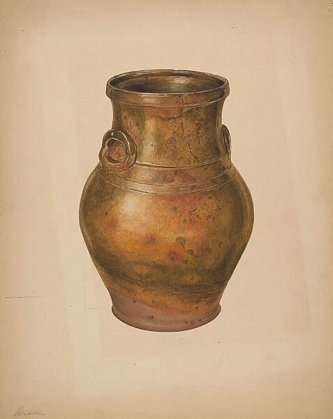 Vase, c. 1938. Creator: Giacinto Capelli