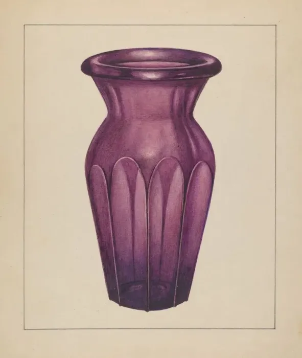 Framed Print : Vase, c. 1938. Creator: Isidore Steinberg Framed Print : Vase, c. 1938. Creator: Isidore Steinberg