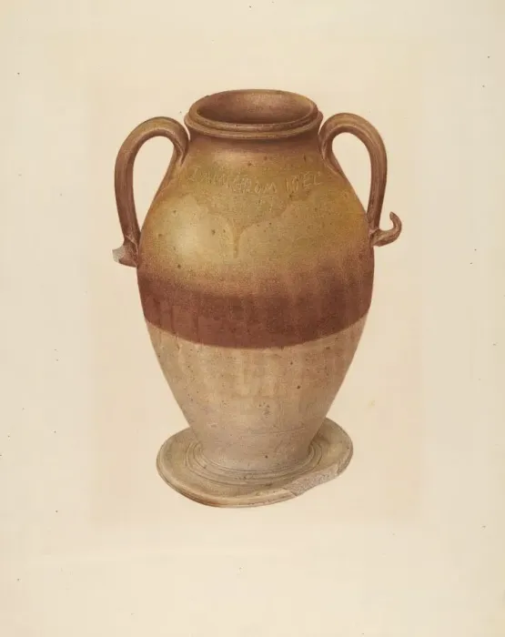 Framed Print : Vase, c. 1939. Creator: Isadore Goldberg Framed Print : Vase, c. 1939. Creator: Isadore Goldberg