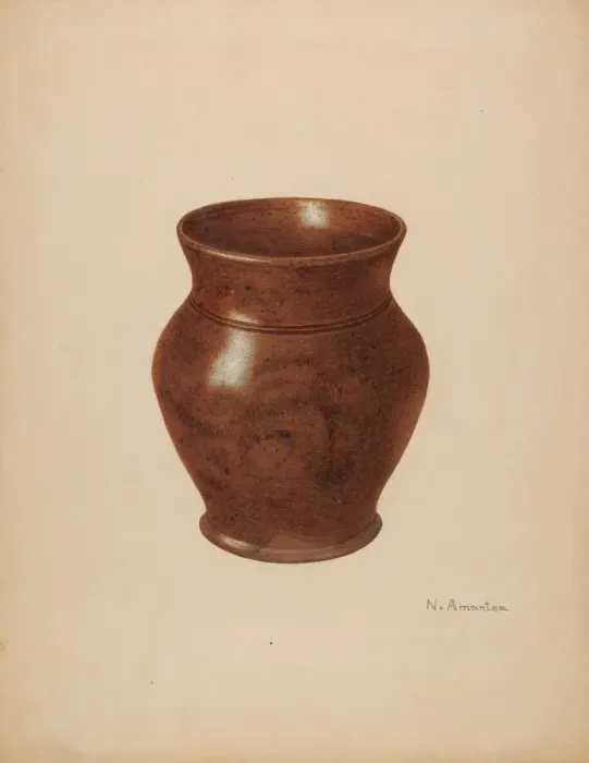 Framed Print : Vase, c. 1939. Creator: Nicholas Amantea Framed Print : Vase, c. 1939. Creator: Nicholas Amantea