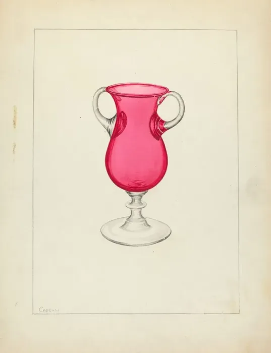 Framed Print : Vase, c. 1940. Creator: Giacinto Capelli Framed Print : Vase, c. 1940. Creator: Giacinto Capelli
