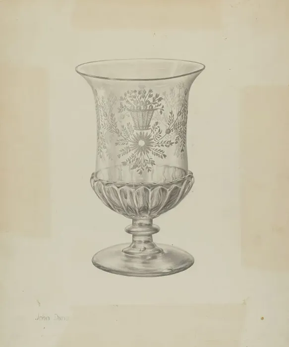 Framed Print : Vase, c. 1940. Creator: John Dana Framed Print : Vase, c. 1940. Creator: John Dana