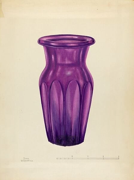 Vase, c. 1940. Creator: John Tarantino
