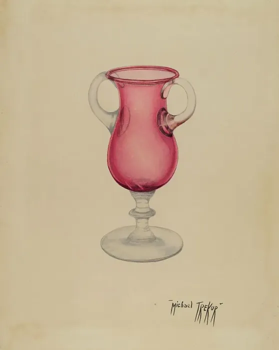Framed Print : Vase, c. 1940. Creator: Michael Trekur Framed Print : Vase, c. 1940. Creator: Michael Trekur